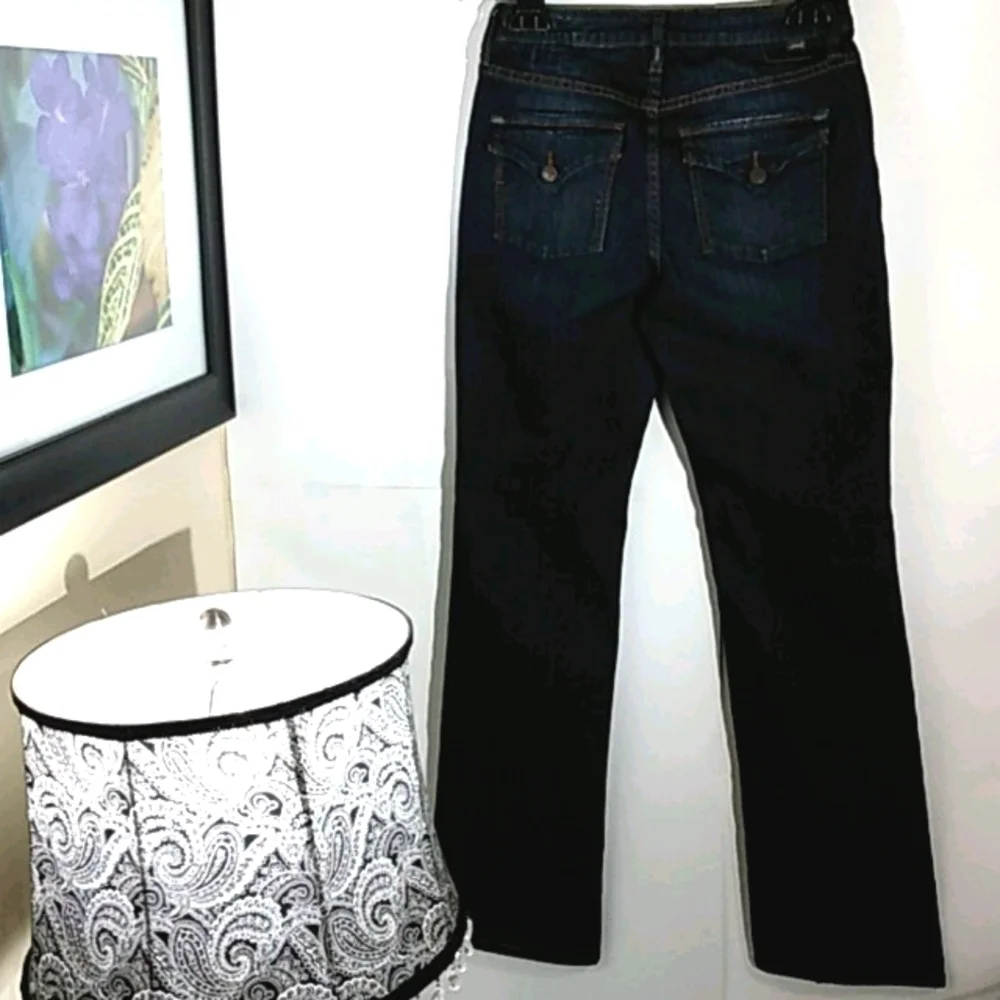 JAG DARK BLUE MID RISE BOOT LEG JEANS SIZE 4 - Picture 9 of 11